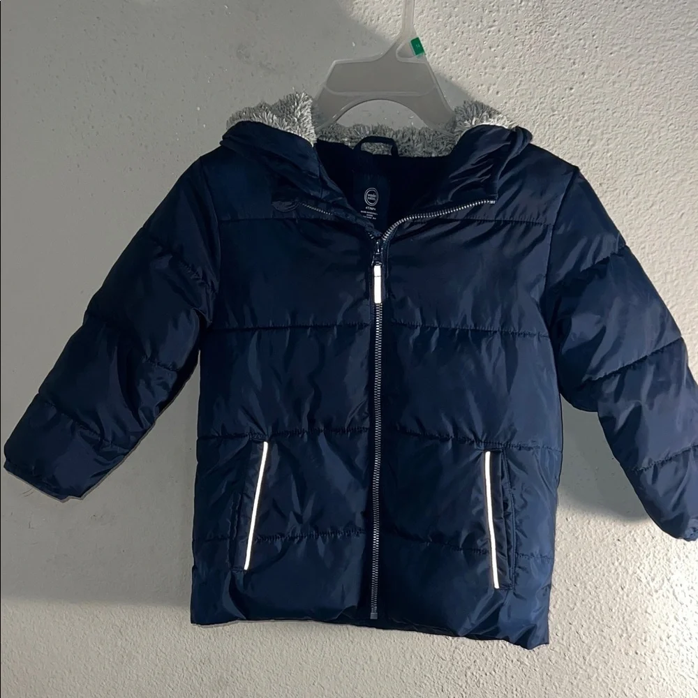 Wonder Nation Navy Kids Puffer Coat